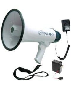 Pyle PMP45R Megaphone - 40 W Amplifier - Built-in Amplifier - Battery Rechargeable - 8 Hour