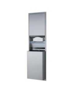 Bobrick ClassicSeries Recessed Paper Towel Dispenser & Waste Receptacle, 17-3/16in x 54-1/8in