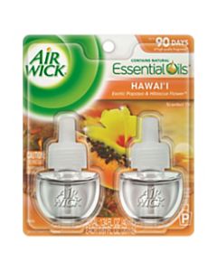 Air Wick Papaya Scented Oil - Oil - 0.7 fl oz (0 quart) - Hawaii Exotic Papaya, Hibiscus Flower - 60 Day - 12 / Carton