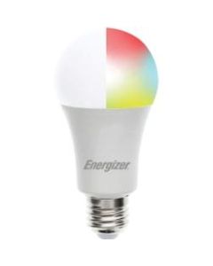 Energizer A19 Smart Bright White and Multicolor LED Bulb - 11.50 W - 75 W Incandescent Equivalent Wattage - 120 V AC - 800 lm - A19 Size - Multicolor, Bright White Light Color - E26 Base