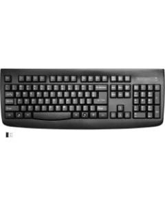 Kensington Pro Fit Washable Wireless Keyboard - Wireless Connectivity - RF - USB Interface - QWERTY Layout - Desktop Computer - Mac, PC - Membrane Keyswitch - Black