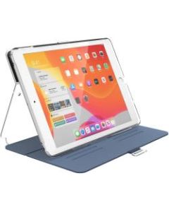 Speck Balance FOLIO Carrying Case (Folio) for 10.2in Apple iPad (7th Generation) Tablet - Marine Blue, Clear