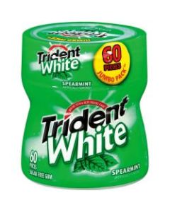 Trident White Spearmint Gum Bottles, 3.1 Oz, Pack Of 4