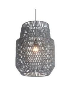 Zuo Modern Daydream Ceiling Lamp, 17-7/10inW, Gray Shade/Gray Base