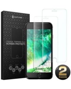 SUP iPhone 8 Plus Tempered Glass Screen Protector Clear - For LCD iPhone 8 Plus, iPhone 6s Plus, iPhone 6 Plus, iPhone 7 Plus - Crack Resistant, Drop Resistant, Scratch Resistant - Tempered Glass, Polycarbonate - 2 Pack