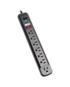 Tripp Lite Surge Protector Power Strip 120V Right Angle 7 Outlet RJ11 Black - 7 x NEMA 5-15R - 1800 VA - 1080 J - 120 V AC Input