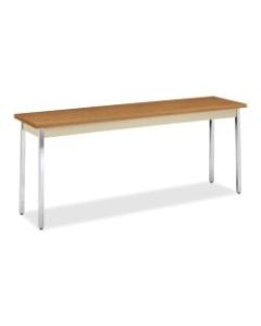 HON Utility Table, 72in x 18in x 29in, Harvest/Putty