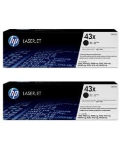 HP 43X C8543X2PK-OD High-Yield Black Original Toner Cartridges, Pack Of 2 Cartridges