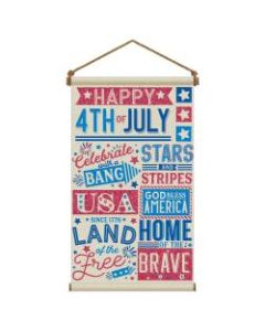 Amscan Patriotic Large Canvas Hanging Sign, 31in x 18in
