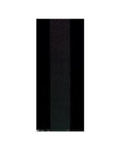 Amscan Small Plastic Treat Bags, 9-1/2inH x 4inW x 2-1/4inD, Black, Pack Of 125 Bags