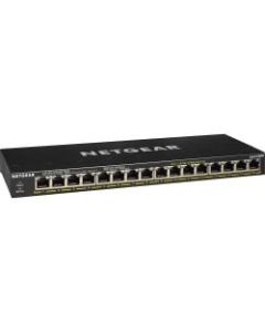 Netgear GS316PP Ethernet Switch - 16 Ports - 2 Layer Supported - Twisted Pair - Desktop, Wall Mountable, Rack-mountable - 3 YearLifetime Limited Warranty