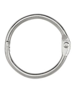 ACCO Loose-Leaf Rings, 1in Diameter, Silver, Box Of 100