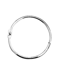 ACCO Loose-Leaf Rings, 2in Diameter, Silver, Box Of 50