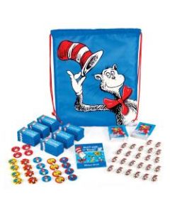 Amscan Dr. Seuss Cinch Bag Accessory Kit, 15in x 10in, Blue