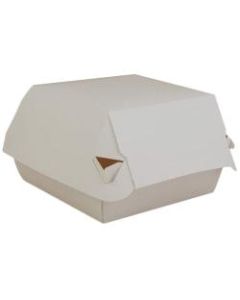 Southern Champion Tray Paperboard Hamburger Containers, 3-3/8inH x 4-3/8inW x 4-3/8inD, White, Pack Of 500 Containers