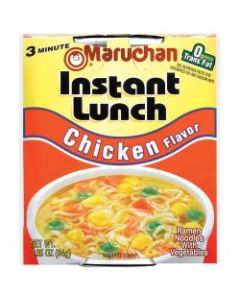 Maruchan Chicken Flavor Instant Lunches, 2.25 Oz, Box Of 12 Lunches