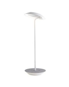 Koncept Royyo LED Desk Lamp, 17-7/16inH, Matte White/Oxford Felt Base Plate