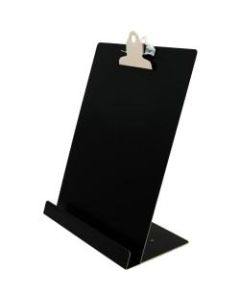 Saunders Document/Tablet Holder Stand - 12.3in x 9.5in x 5in - Aluminum - 1 Each - Black