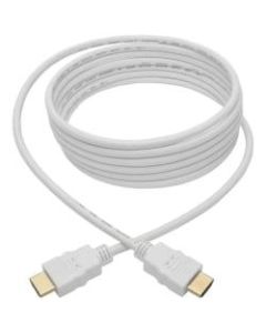 Tripp Lite High Speed HDMI 4K Cable Ultra HD Digital Video M/M White 10ft - HDMI for Audio/Video Device, Blu-ray Player, Gaming Console, Camera, A/V Receiver, Monitor, Projector, TV, iPad, Digital Video Recorder - 2.25 GB/s - 9.84 ft