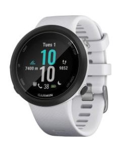 Line Garmin Swim 2 Smart Watch - Heart Rate Monitor, Accelerometer - Clock Display, Alarm, Timer, Stopwatch, Calendar, Music Player - 1in - TFT LCD - Touchscreen - GPS - 168 Hour - Whitestone