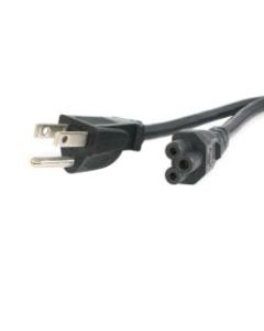 StarTech.com 3 ft Standard Laptop Power Cord - NEMA 5-15P to C5 - For Notebook - 18 Gauge - Black - 3 ft Cord Length - 1