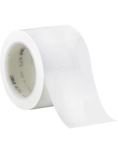 3M 471 Vinyl Tape, 3in Core, 3in x 36 Yd., White, Case Of 12