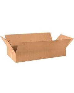 Office Depot Brand Corrugated Boxes, Flat, 36in D x 18in W x 6in H, Kraft, Pack Of 15