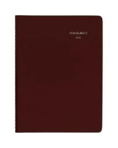 AT-A-GLANCE DayMinder Weekly Planner, 8in x 11in, Burgundy, January To December 2022, G52014