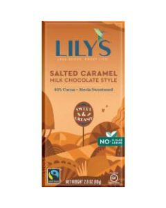 Lilys Salted Caramel Milk Chocolate Bars, 2.8 Oz, Pack Of 12 Bars