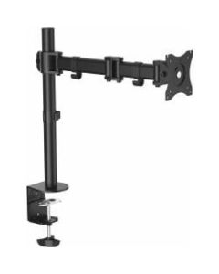 StarTech.com Desk Mount Monitor Arm 34 inch VESA Displays - Articulating Single Monitor Pole Mount - Height Adjustable Arm - Clamp/Grommet