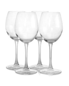 Pasabahce Enoteca 4-Piece White Wine Glass Set, 15.1 Oz, Clear