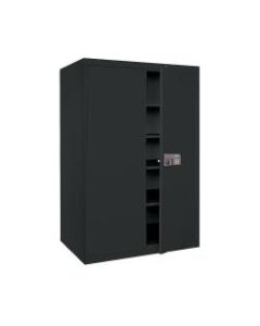 Sandusky Keyless Electronic Storage Cabinet, 78inH x 46inW x 24inD, Black