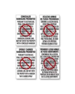 ComplyRight State Weapons Law 1-Year Poster Service, English, Texas, 11in x 17in