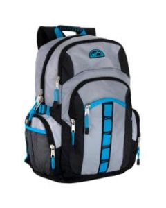 Trailmaker Athletic Backpack With 17in Laptop Pocket, Gray/Black