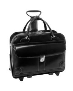 McKleinUSA Lakewood Leather Ladies Briefcase, Black