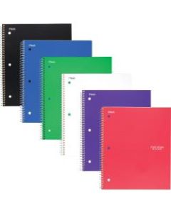 Mead Five Star Subject Spiral Notebook - 1 Subject(s) - 100 Sheets - Wire Bound - 3 Hole(s) - 11in x 8 1/2in - 3in x 10in11in - Assorted Cover - 6 / Pack