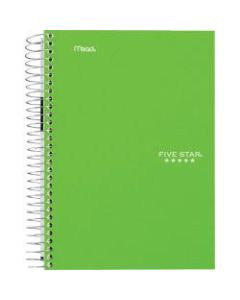 Mead Five Star Wirebound Subject Notebook - 5 Subject(s) - 180 Sheets - 360 Pages - Wire Bound - 3 Hole(s) - 6in x 9 1/2in - Durable Cover, Water Resistant, Perforated, Bleed Resistant, Spiral Lock, Divider - 6 / Pack