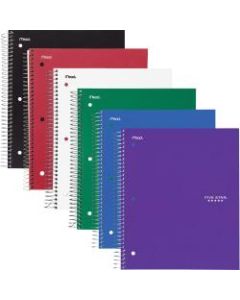 Mead Five Star Subject Spiral Notebook - 3 Subject(s) - 150 Sheets - 300 Pages - Wire Bound - 3 Hole(s) - 11in x 8 1/2in - Assorted Cover - - 6 / Pack)