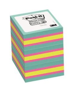 Post-it Super Sticky Notes Cubes - 3in x 3in - Square - Multicolor - 3 / Pack