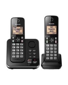 Panasonic DECT 6.0 Expandable Cordless Phone System With Answering Machine And 2 Handsets, KX-TGC362B