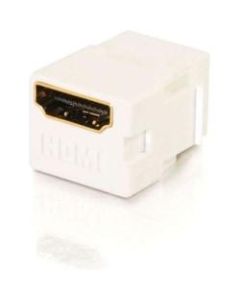 C2G Snap-In HDMI F/F Keystone Insert Module - White - 1 x HDMI Audio/Video - White