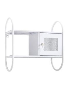 Sauder Cottage Road Wall Cabinet, 2 Fixed Shelves, White