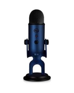 Blue Yeti USB Microphone - Midnight Blue - Ultimate USB microphone - 3 condenser capsules - 4 recording patterns - 20Hz - 20kHz
