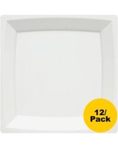 Milan WNA Comet Square Dinner Plate - - Polystyrene, Plastic - Disposable - White - 12 Piece(s) Pieces per Serving(s)/ Pack