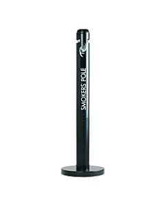 United Receptacle Freestanding Smokers Pole, 41in x 14 1/4in x 14 1/4in, Black