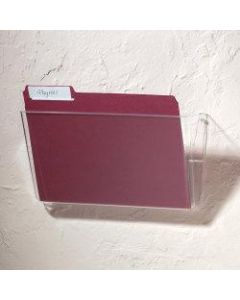 Brenton Studio Single Wall Pocket, Letter Size, Clear