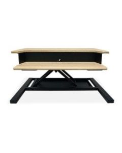 Luxor 32in Standing Desk Converter, White Oak