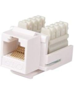 StarTech.com Cat5e RJ45 Keystone Jack - 110 Type - white - 1 x RJ-45 Female - White