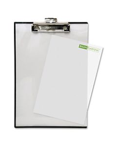 Baumgartens Double-Panel See-Thru Clipboard, 8 1/2in x 11in, Clear