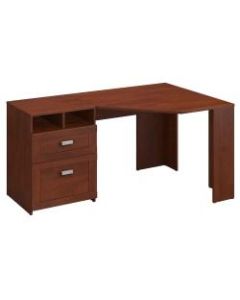 Bush Furniture Wheaton Reversible Corner Desk, Hansen Cherry, Standard Delivery